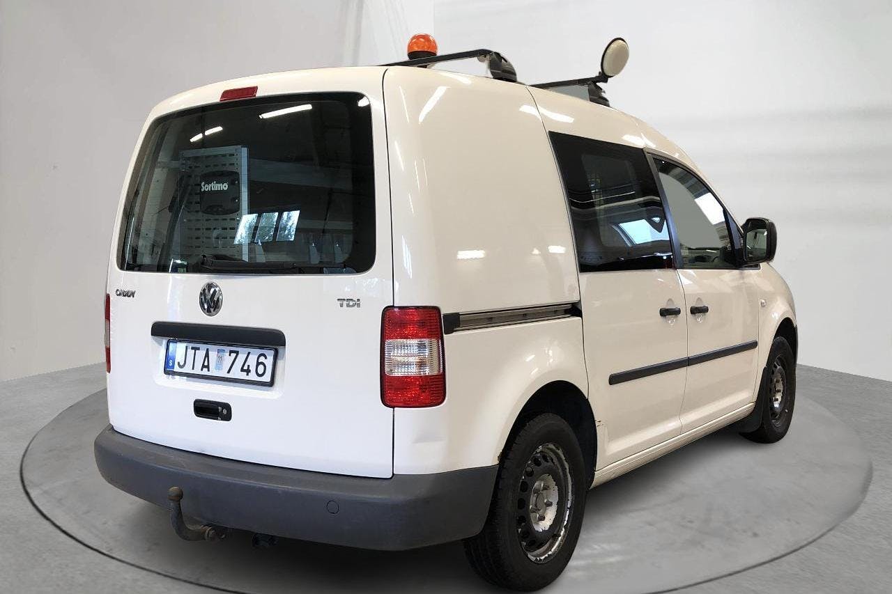 VW Caddy 1.9 TDI Skåp (105hk) - 141 060 km - Automaatne - valge - 2009