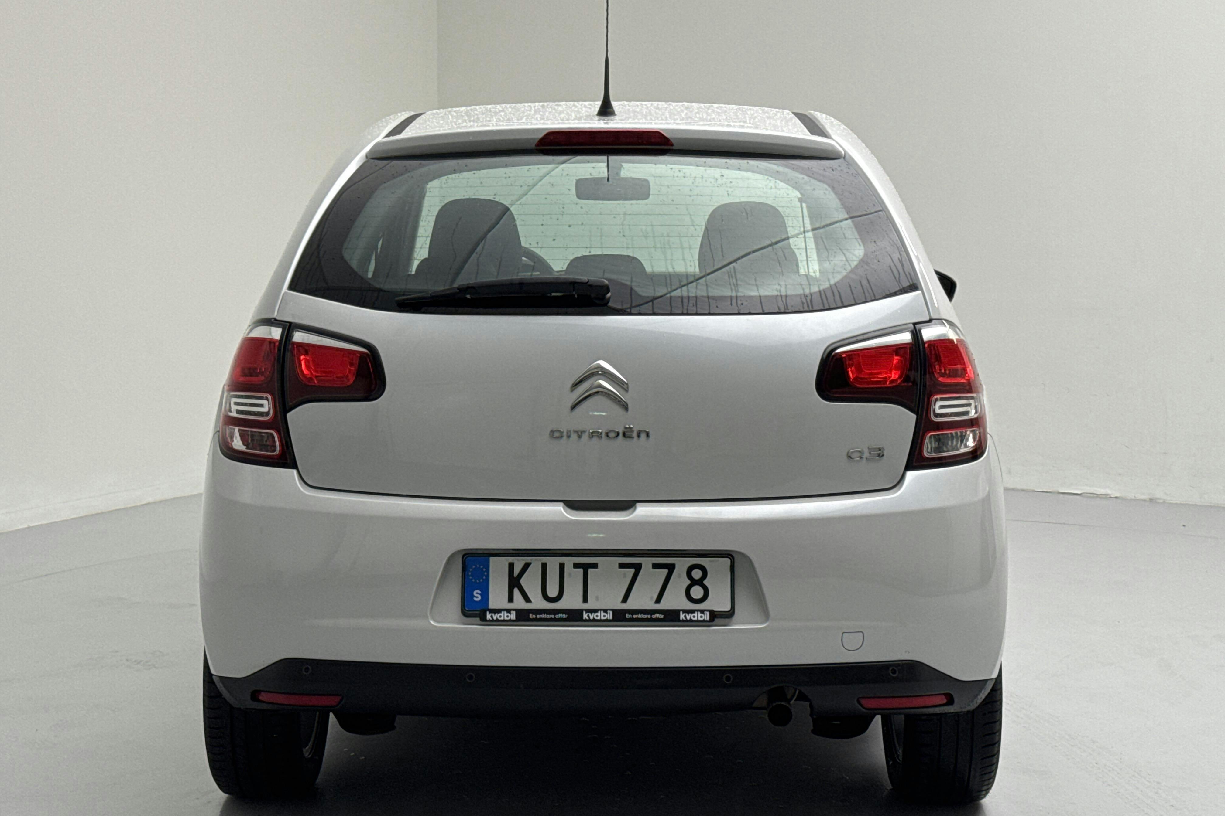 Citroën C3 1.2 VTi (82hk) - 68 230 km - Käsitsi - valge - 2015