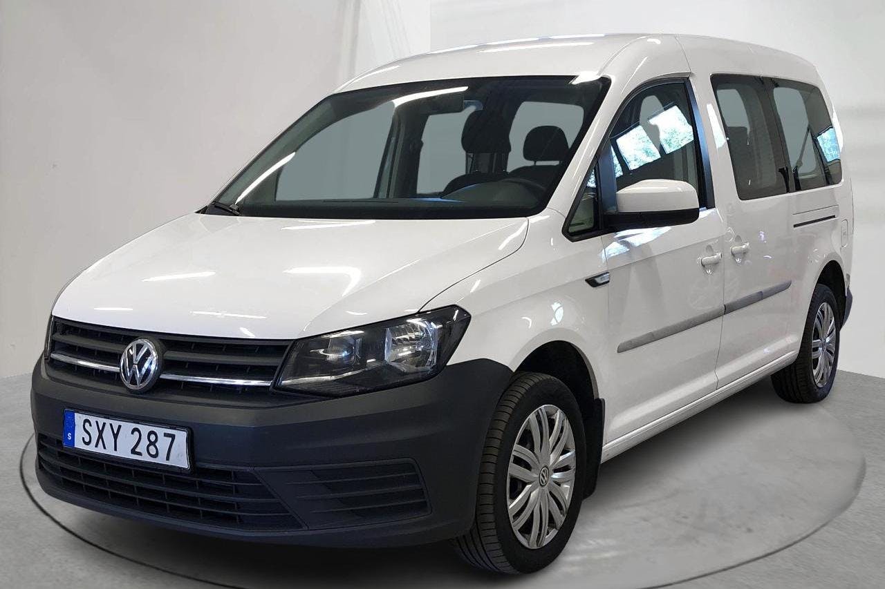 Presentation photo 1 of 14: VW Caddy Maxi Life 2.0 TDI (102hk) - 125 440 km - Automatic - white - 2017