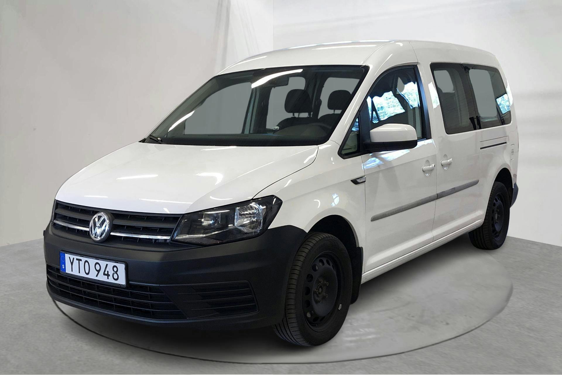 Presentationsfoto 1 av 16: VW Caddy Maxi Life 2.0 TDI (102hk) - 10 784 mil - Automat - vit - 2018