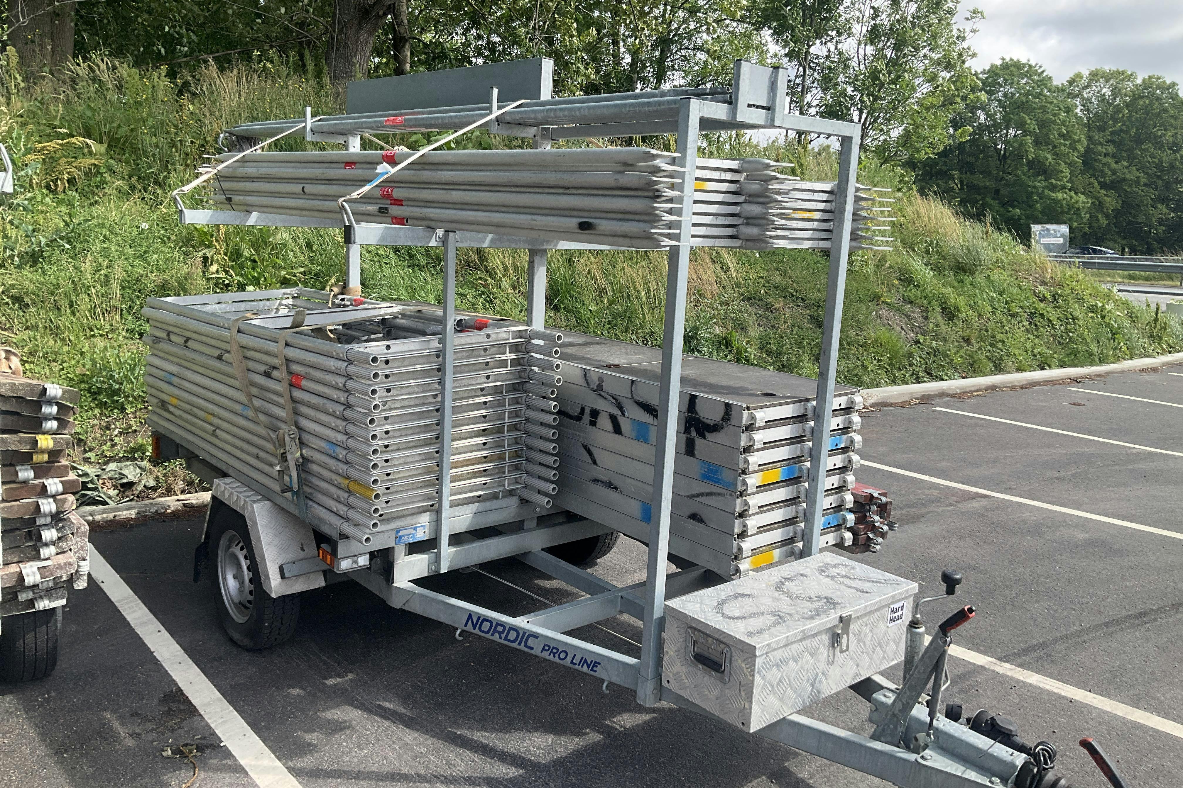 Presentation photo 2 of 18: NORDIC CAR TRAILER NORDIC CAR TRAILER - 0 km - Light Grey - 2022