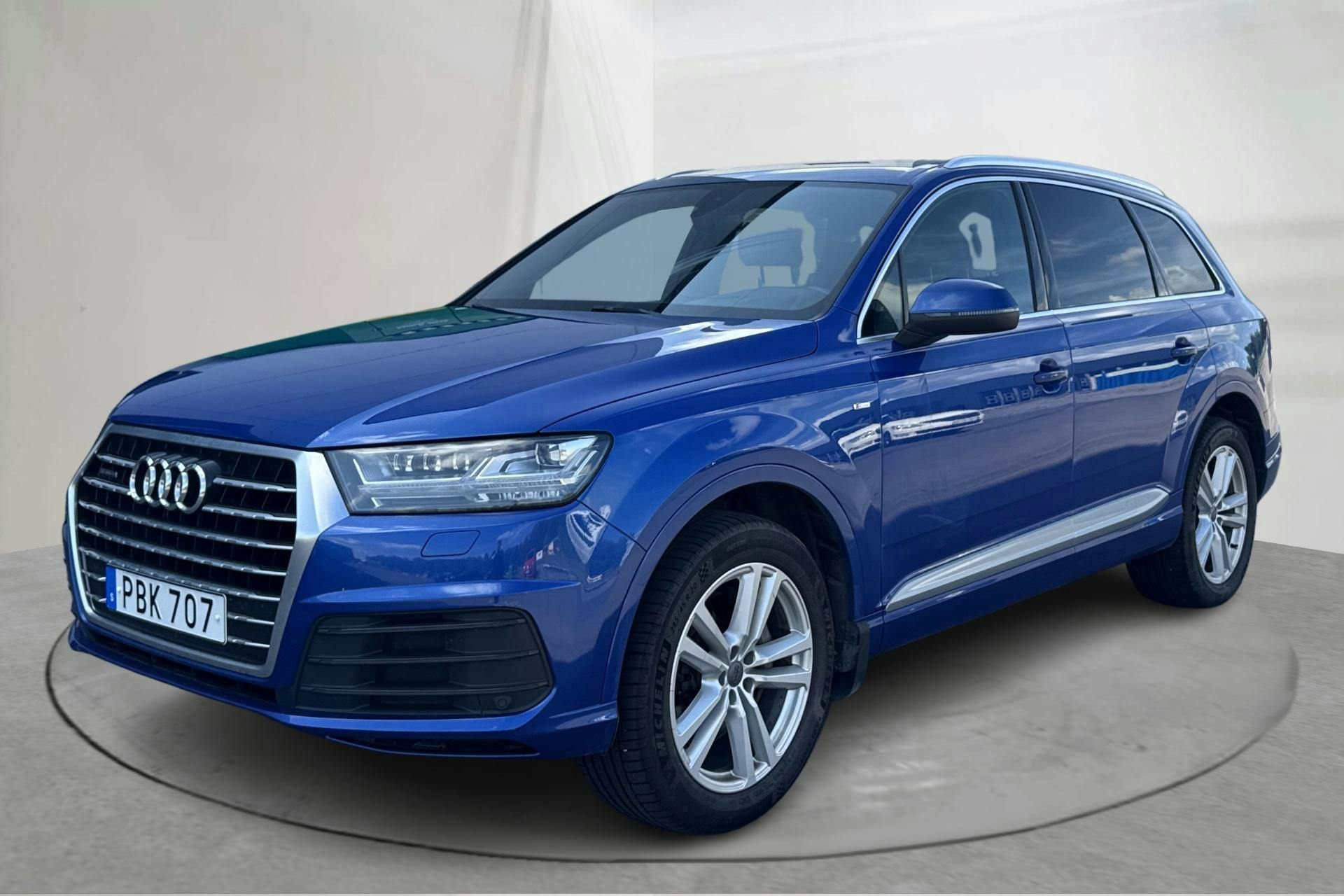 Audi Q7 3.0 TDI quattro (272hk) - 22 325 mil - Automat - blå - 2017