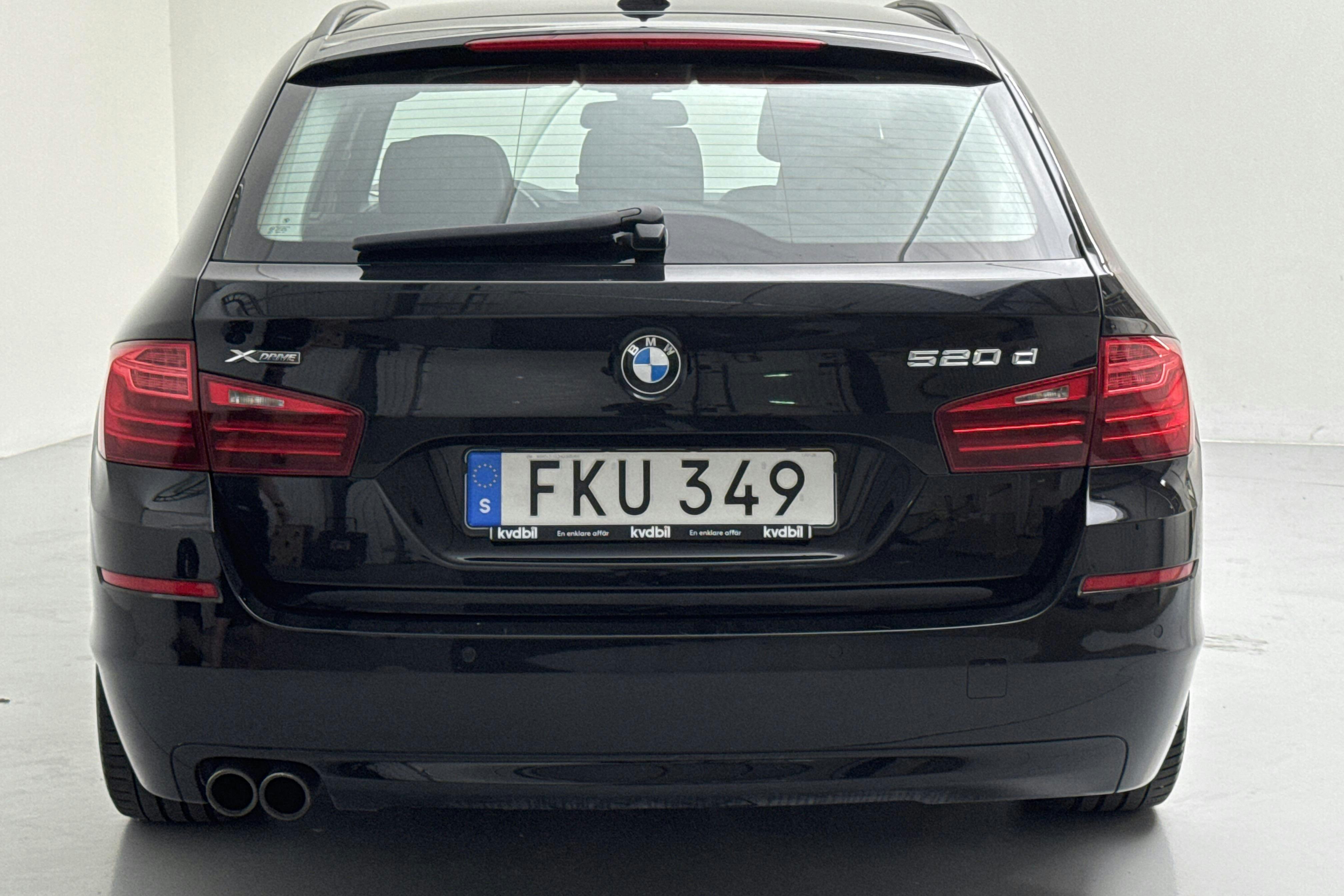 BMW 520d xDrive Touring, F11 (190hk) - 132 230 km - Automatic - black - 2017