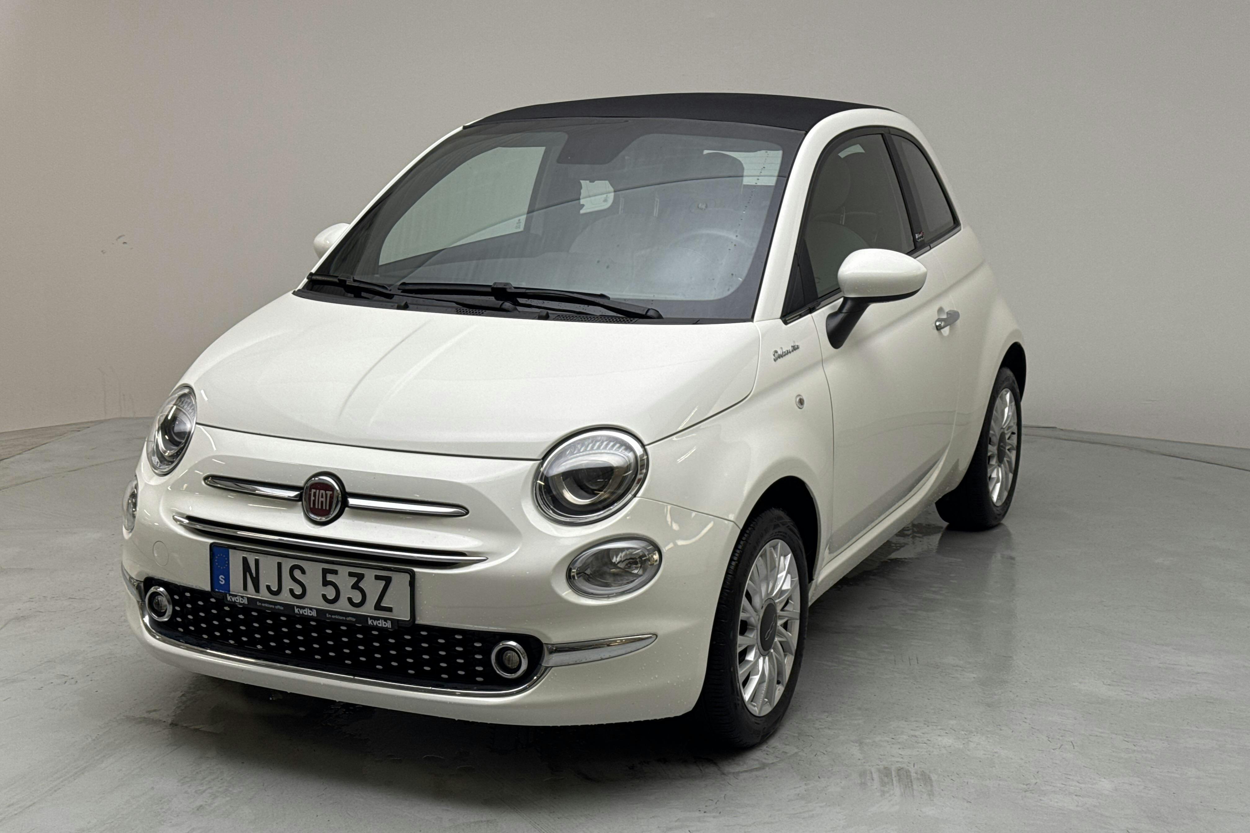 Fiat 500 Hybrid Cab (70hk) - 4 395 mil - Manuell - vit - 2022