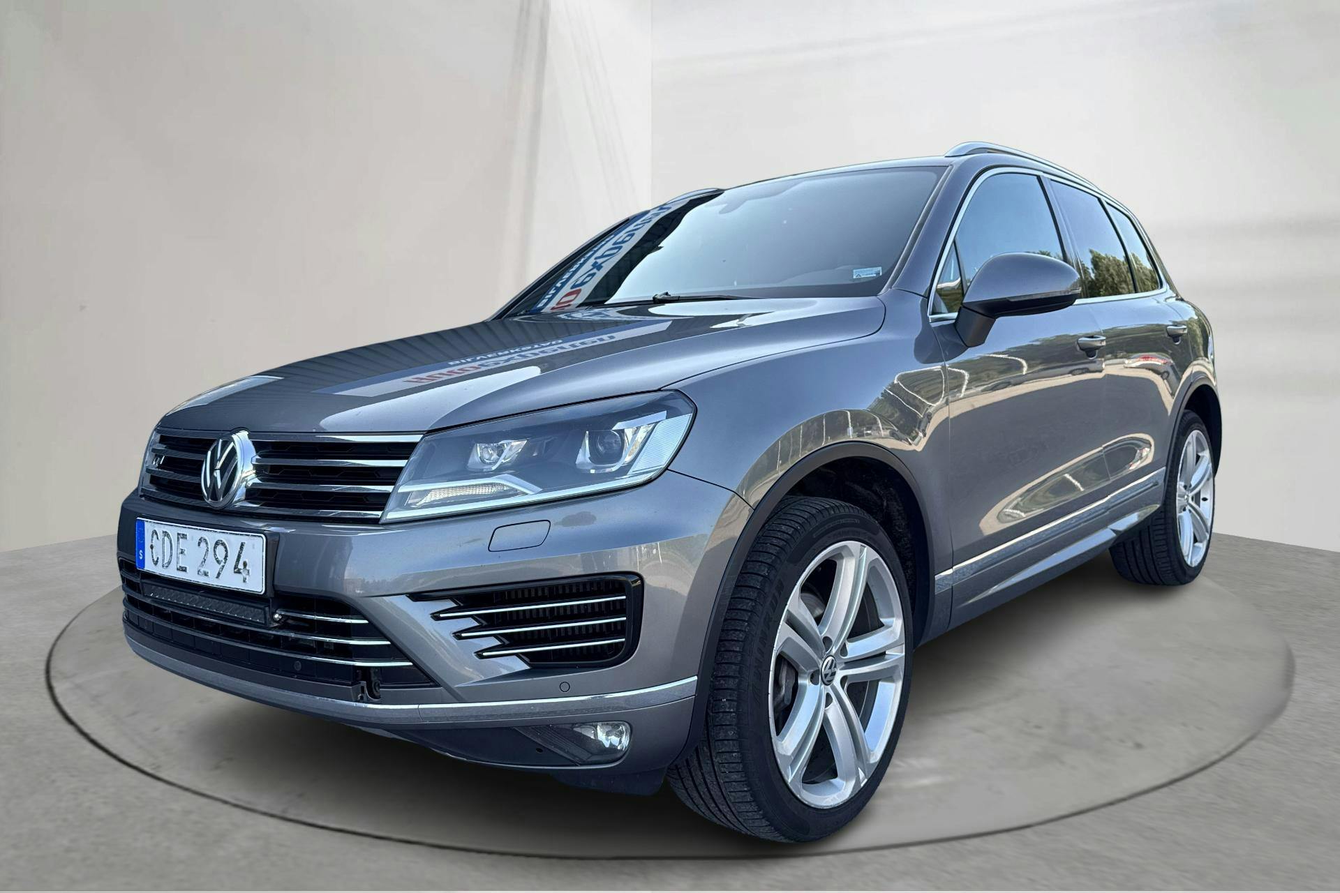 VW Touareg 3.0 TDI BlueMotion Technology (204hk) - 287 870 km - Automatic - gray - 2017