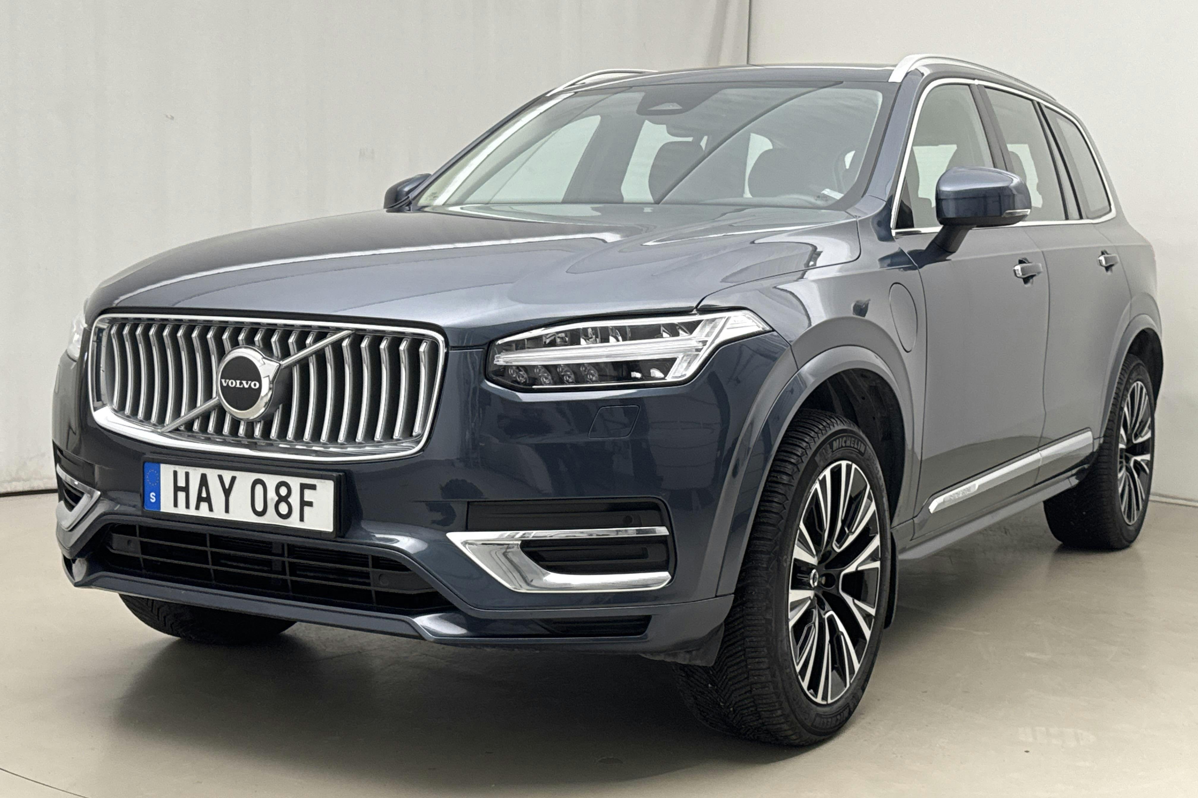 Volvo XC90 T8 AWD Recharge (455hk) - 3 957 mil - Automat - Dark Blue - 2023