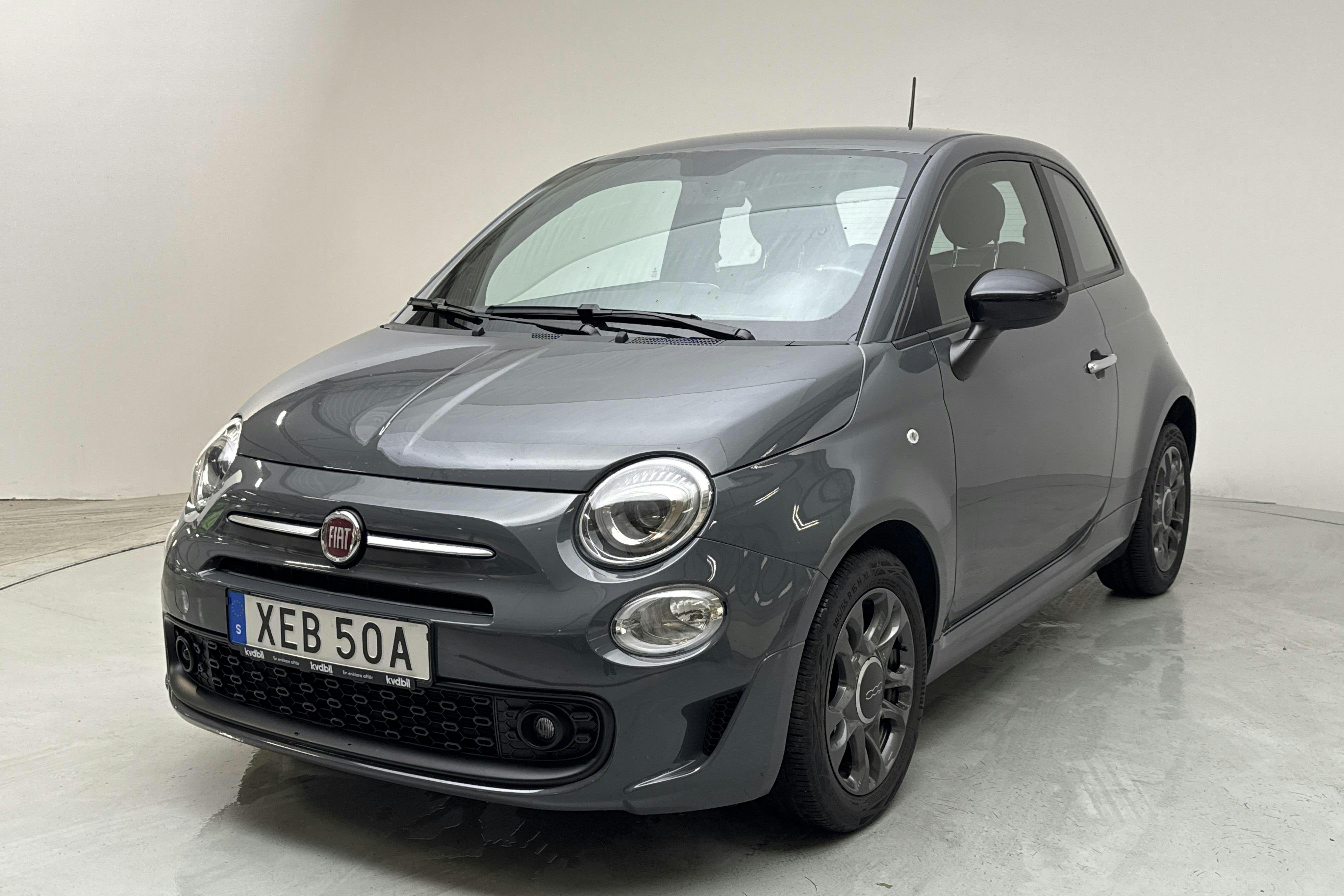 Fiat 500 Hybrid (70hk) - 54 220 km - Manual - gray - 2022