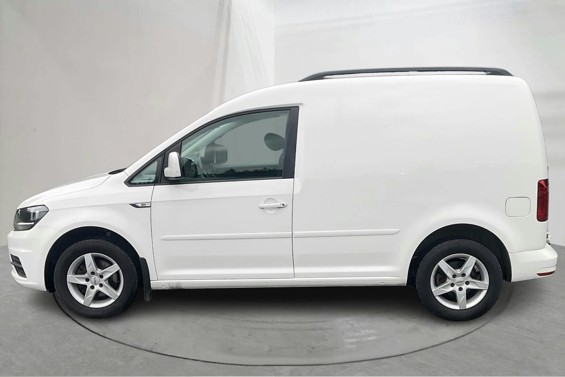 Presentation photo 2 of 14: VW Caddy 2.0 TDI Skåp (102hk) - 43 890 km - Automatic - white - 2017