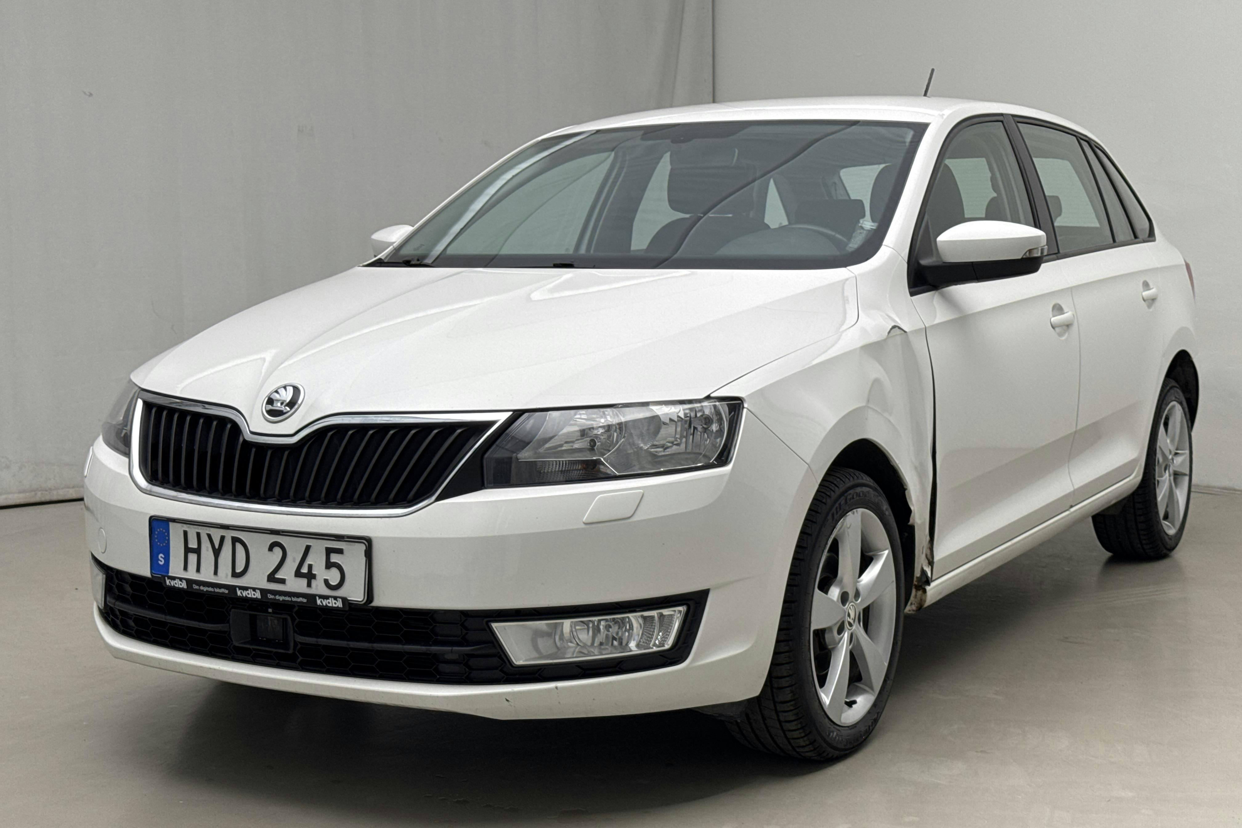 Skoda Rapid 1.4 TDI Spaceback (90hk) - 106 280 km - Manual - white - 2016