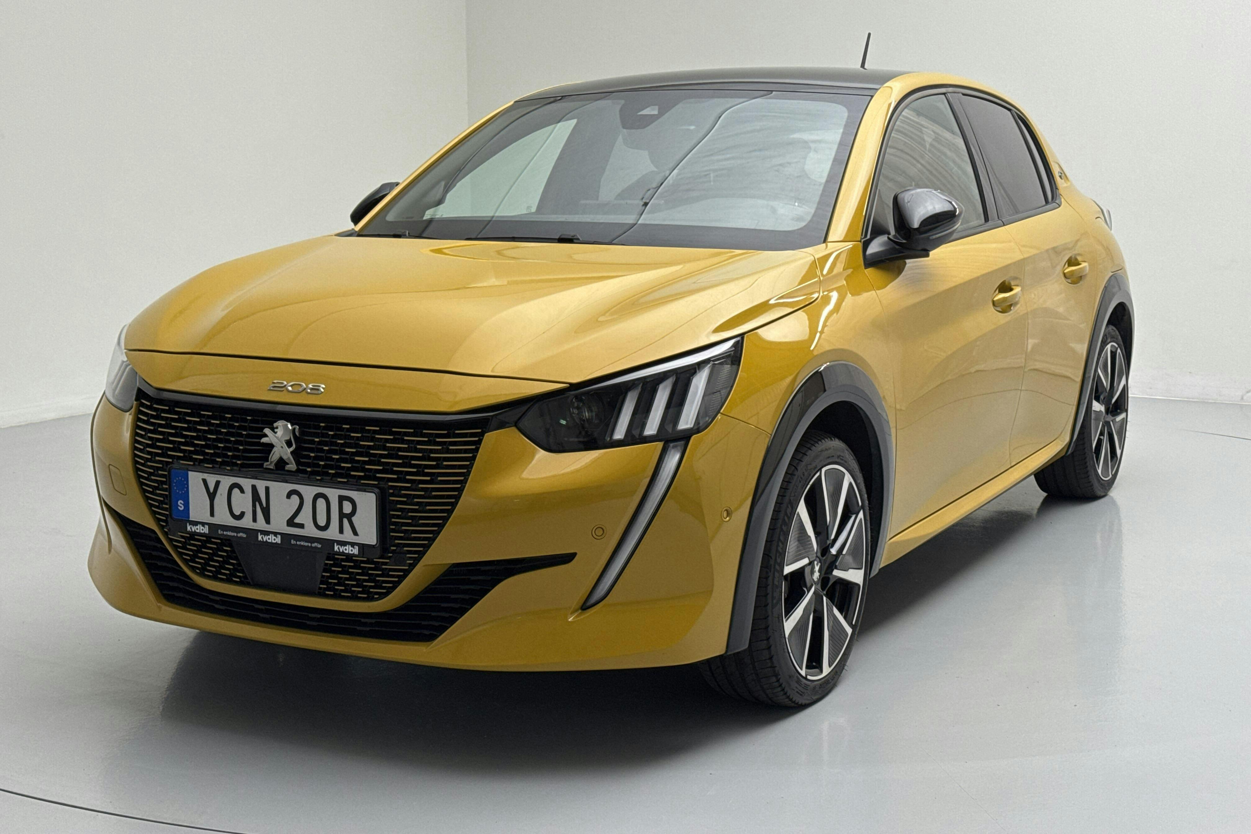 Peugeot e-208 50 kWh 5dr (136hk) - 58 900 km - Automatic - yellow - 2022