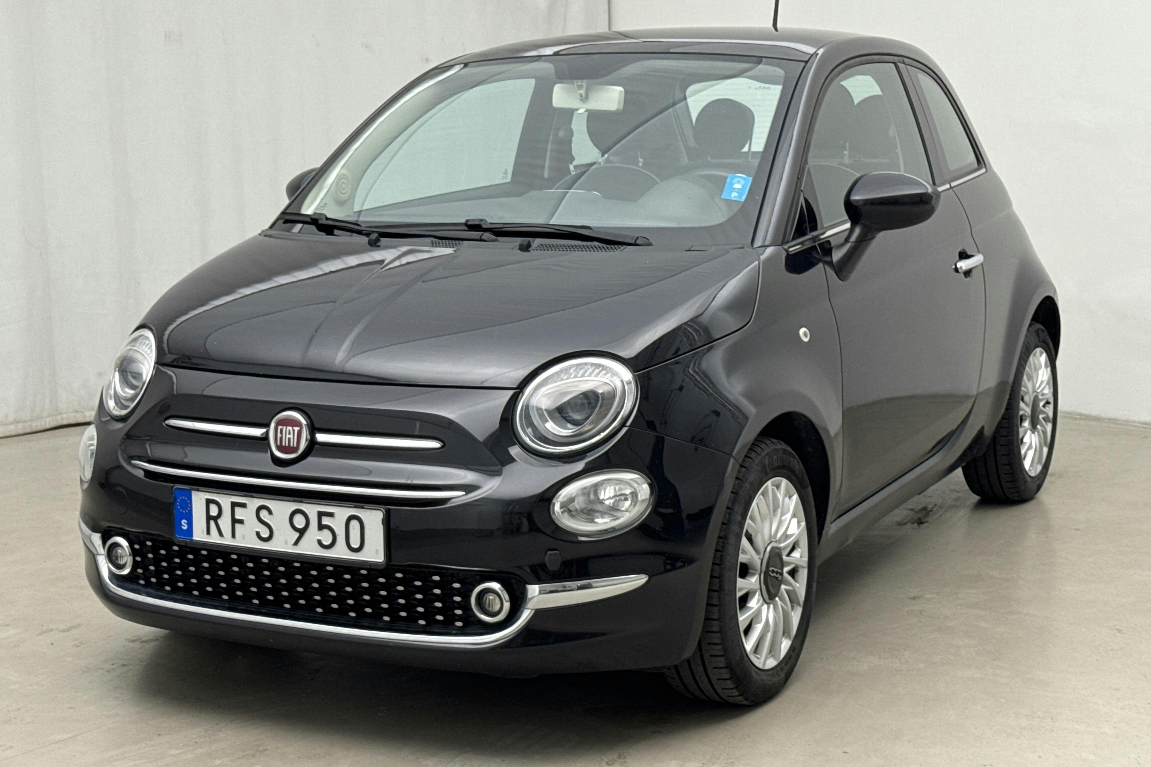 Fiat 500 1.2 (69hk) - 5 821 mil - Manuell - svart - 2016