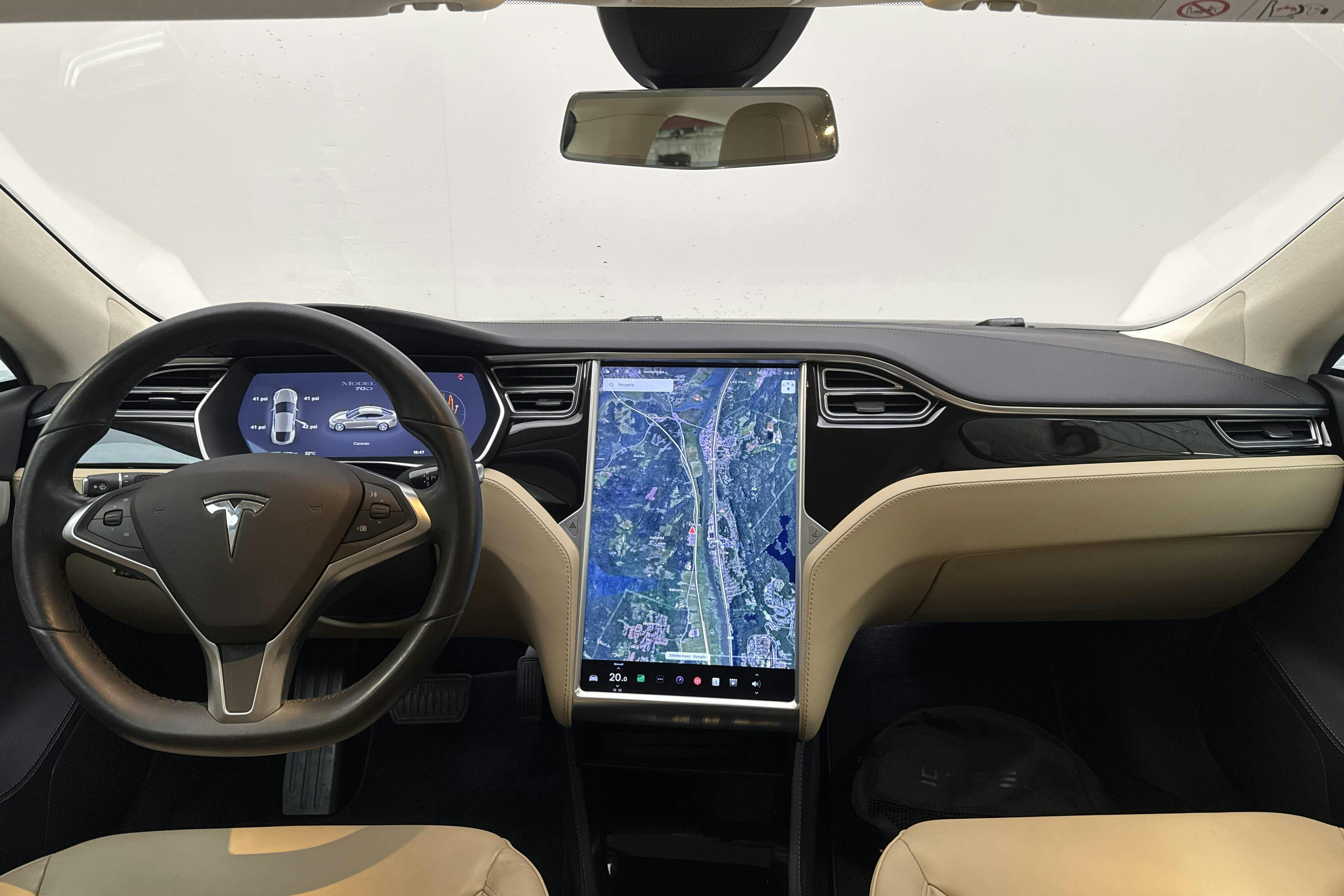 Tesla Model S 70D - 9 084 mil - Automat - grå - 2015