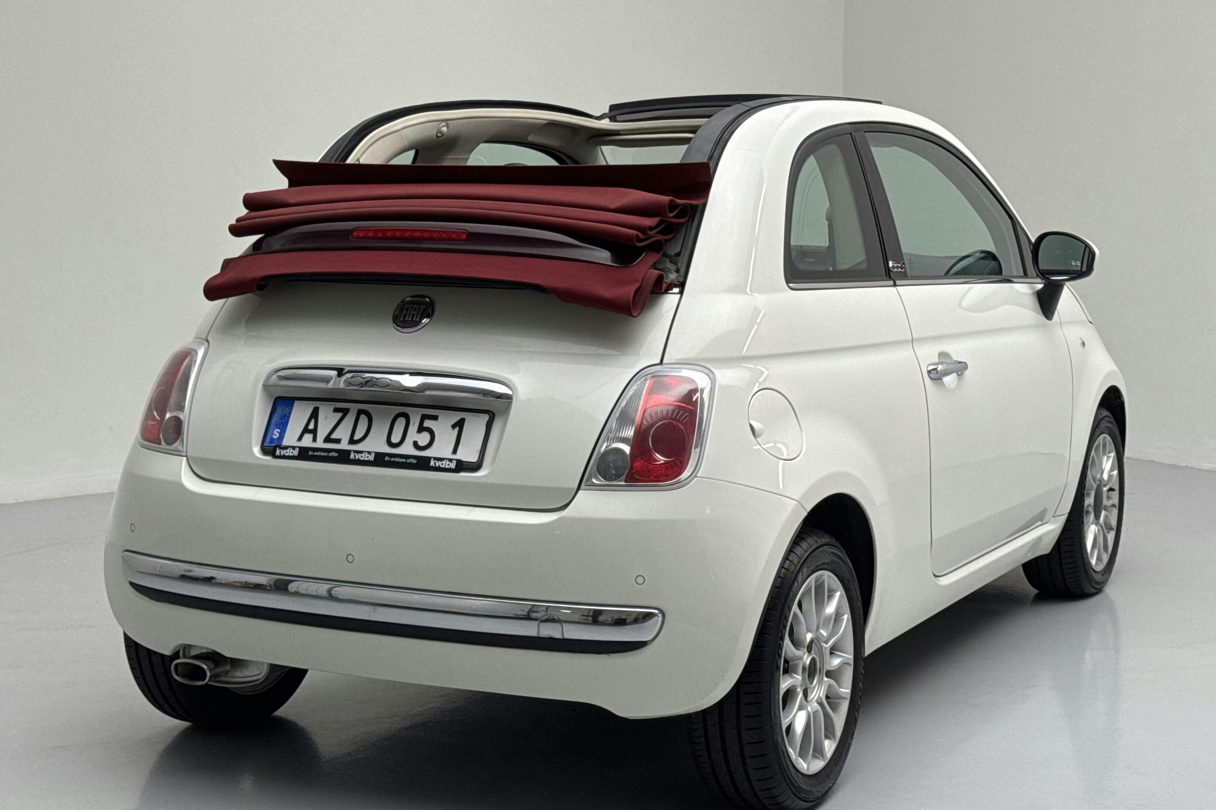 Fiat 500C 1.2 (69hk) - 4 282 mil - Manuell - vit - 2014