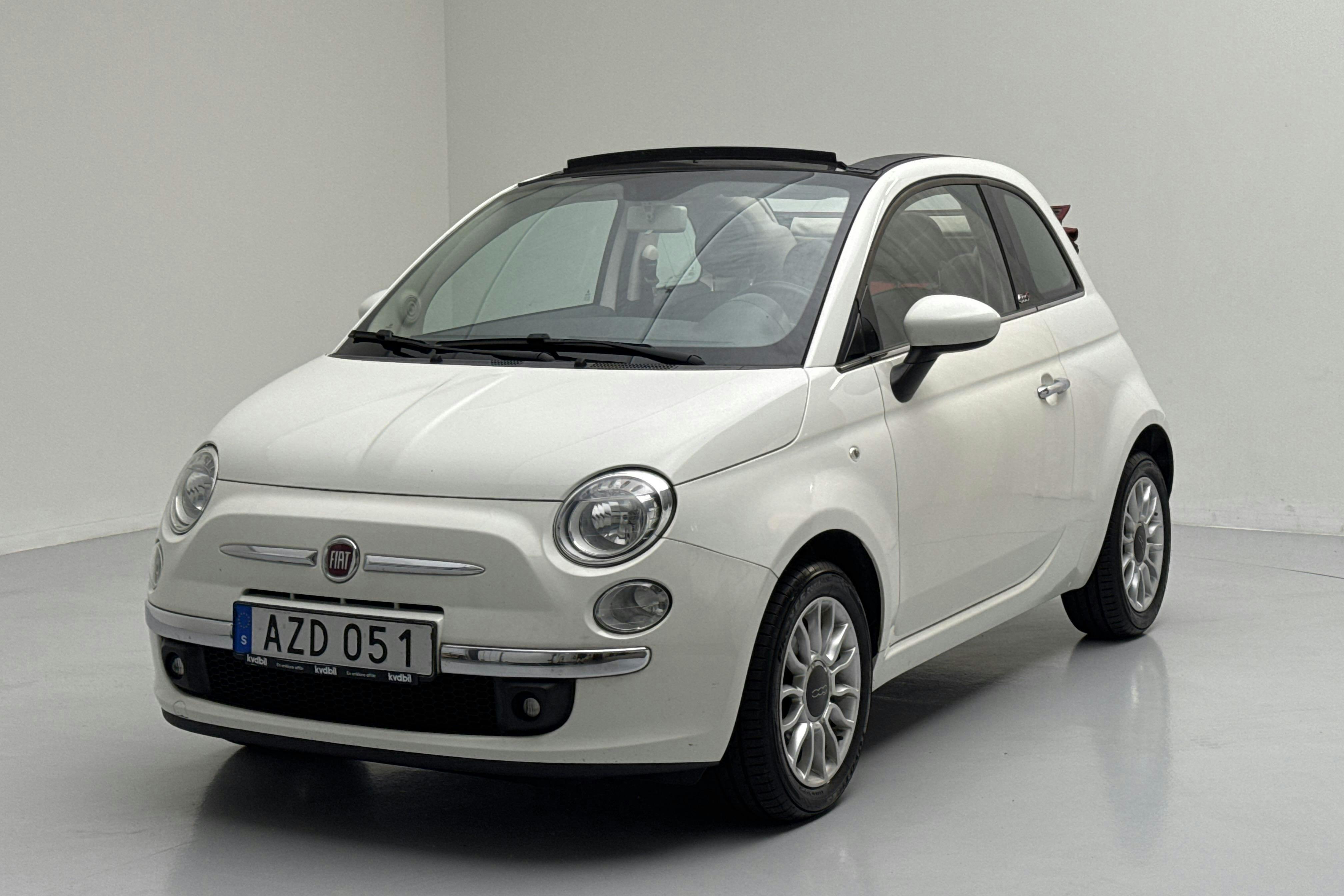 Fiat 500C 1.2 (69hk) - 42 820 km - Manualna - biały - 2014