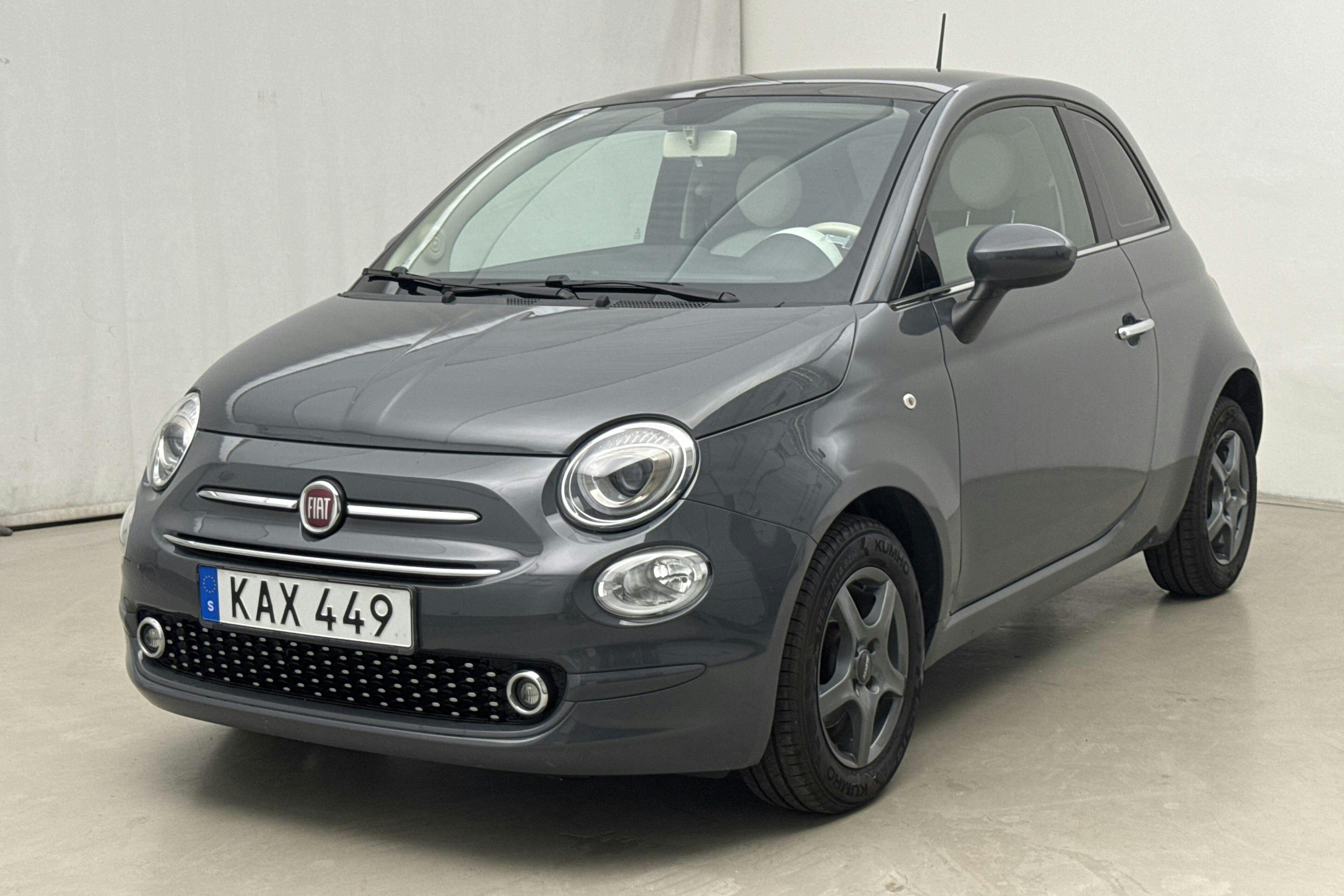 Fiat 500 1.2 (69hk) - 7 545 mil - Manuell - grå - 2018