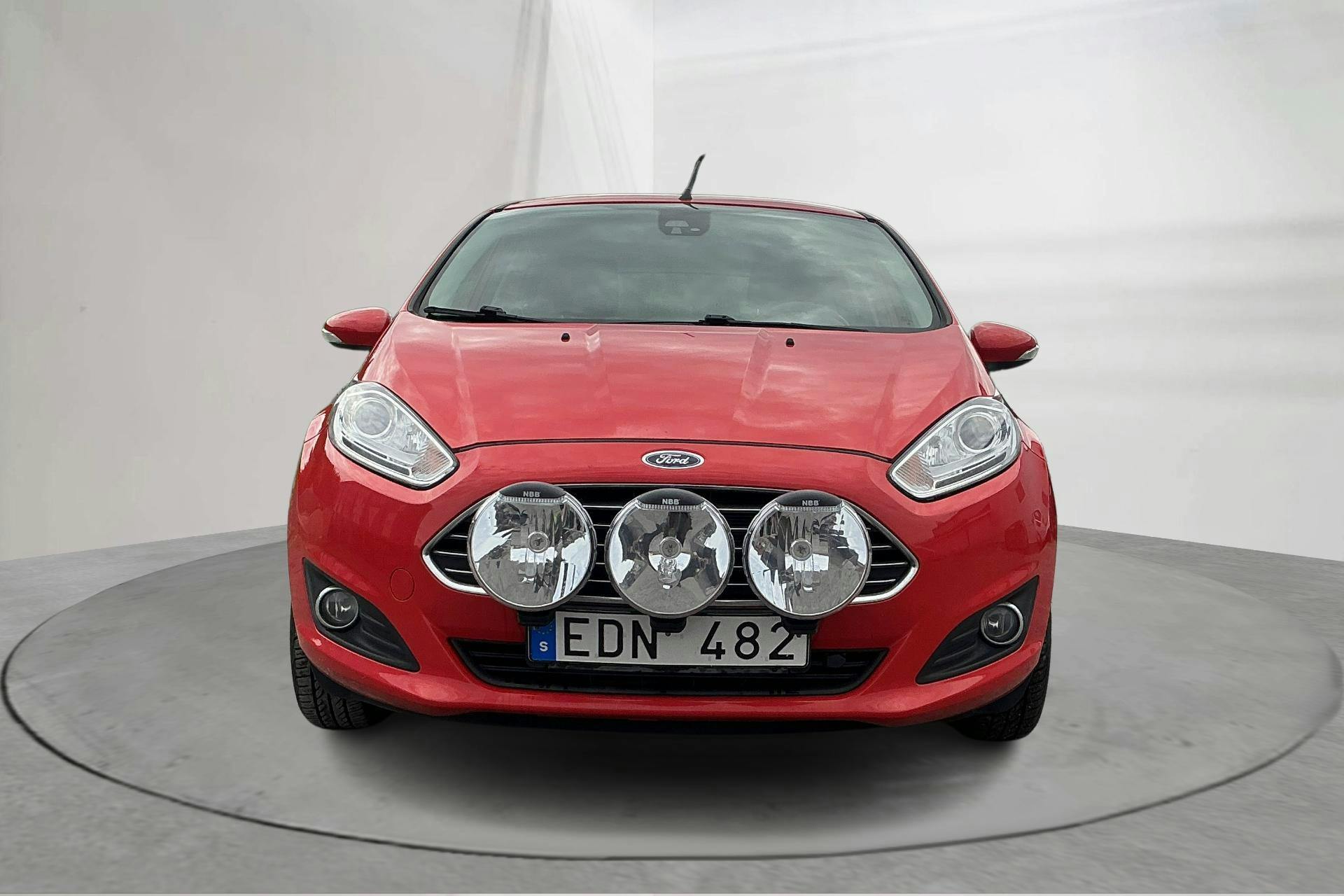 Ford Fiesta 1.6 TDCi Econetic 5dr (95hk) - 10 833 mil - Manuell - röd - 2014
