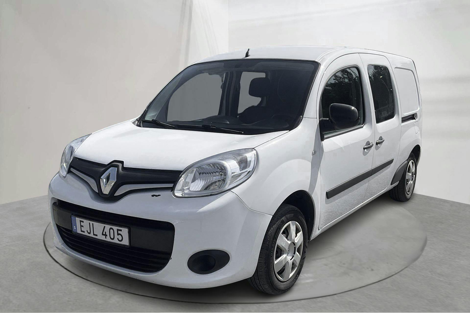 Presentationsfoto 1 av 13: Renault Kangoo 1.5 dCi Maxi skåp (90hk) - 10 483 mil - Manuell - vit - 2017