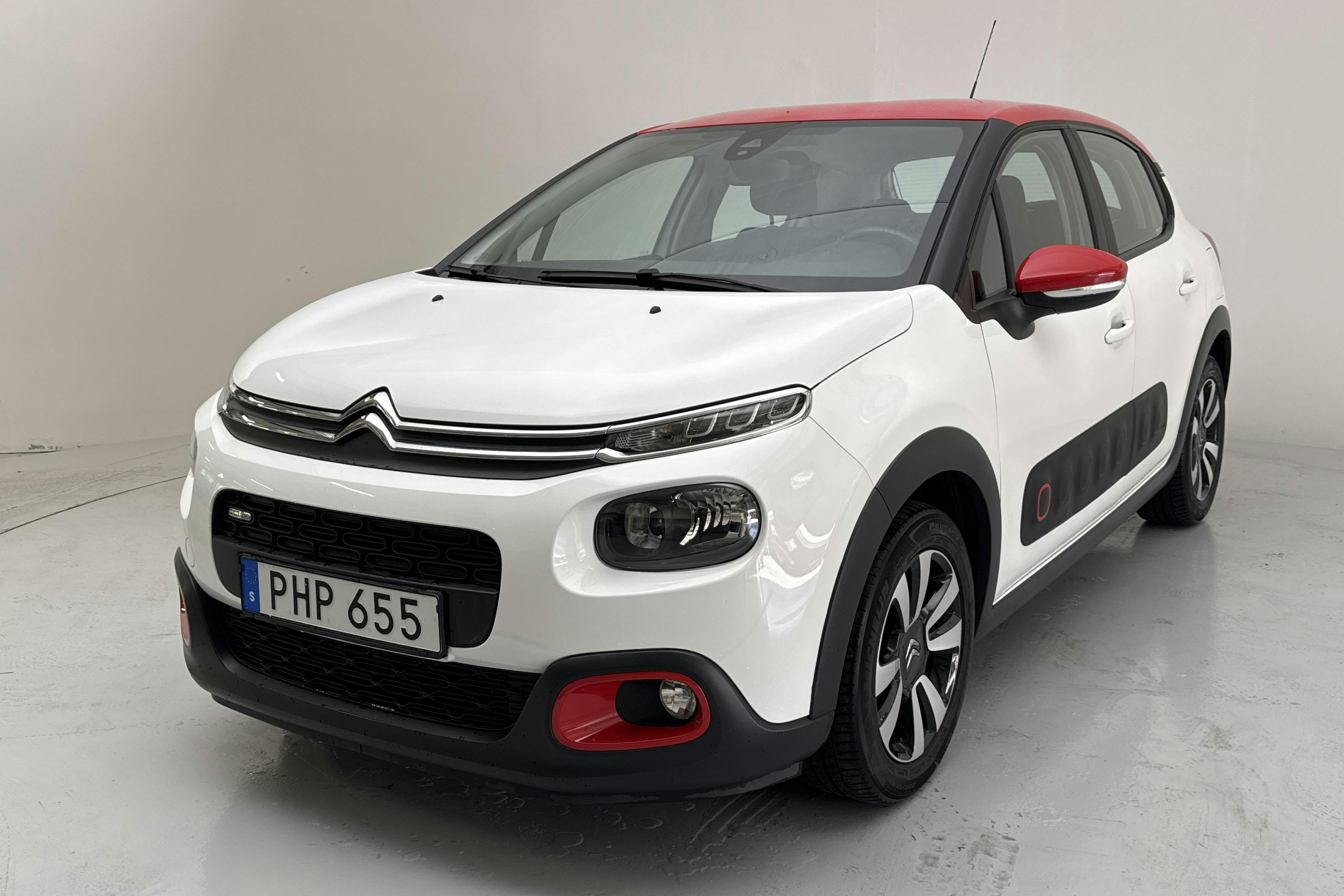 Citroën C3 PureTech (82hk) - 56 390 km - Manual - white - 2017