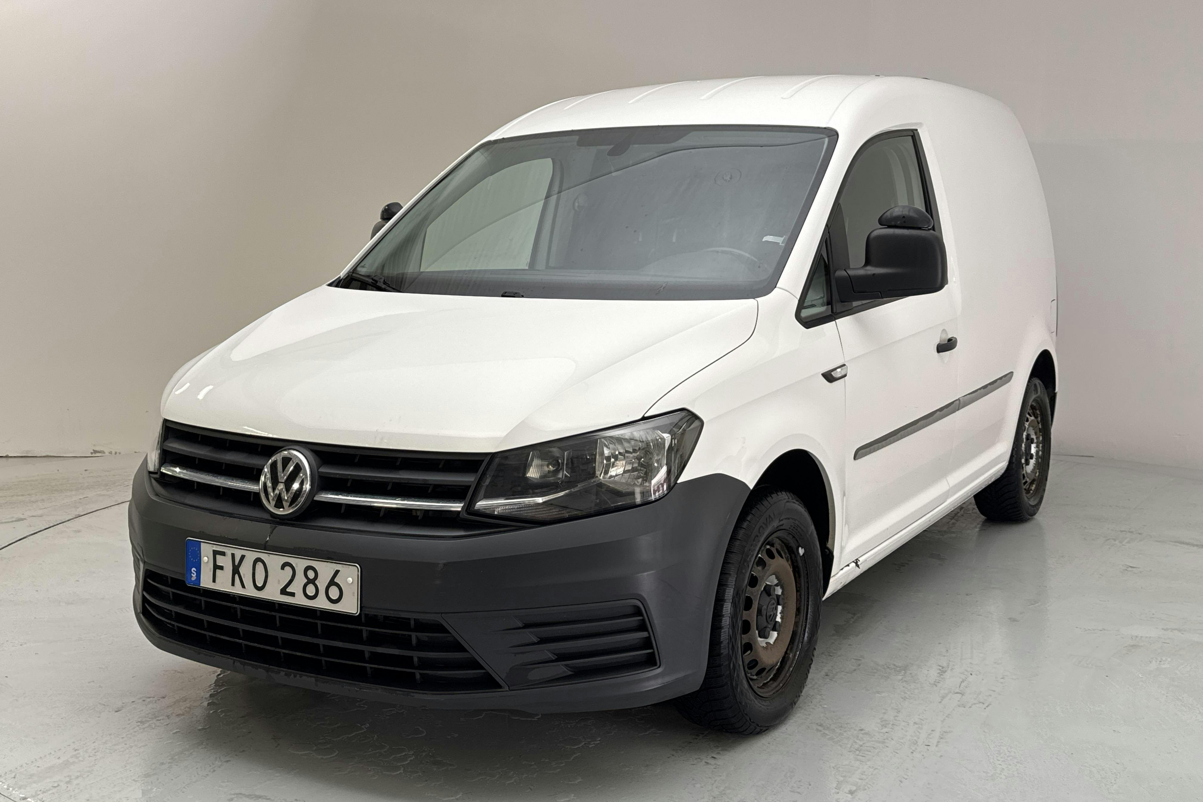 Presentationsfoto 1 av 11: VW Caddy 2.0 TDI Skåp (75hk) - 11 745 mil - Manuell - vit - 2017