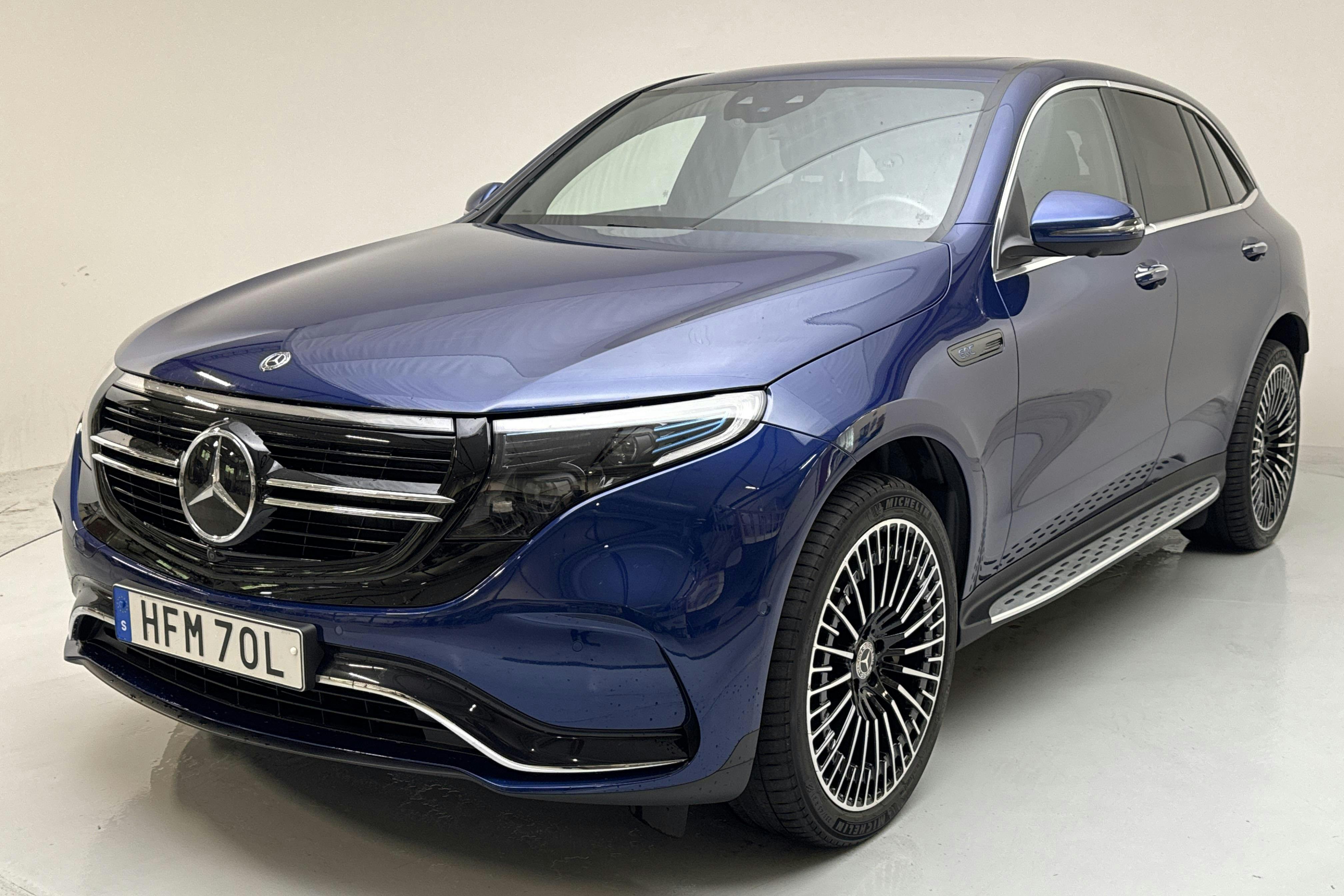 Mercedes EQC 400 4MATIC 80,0 kWh N293 (408hk) - 5 525 mil - Automat - blå - 2021