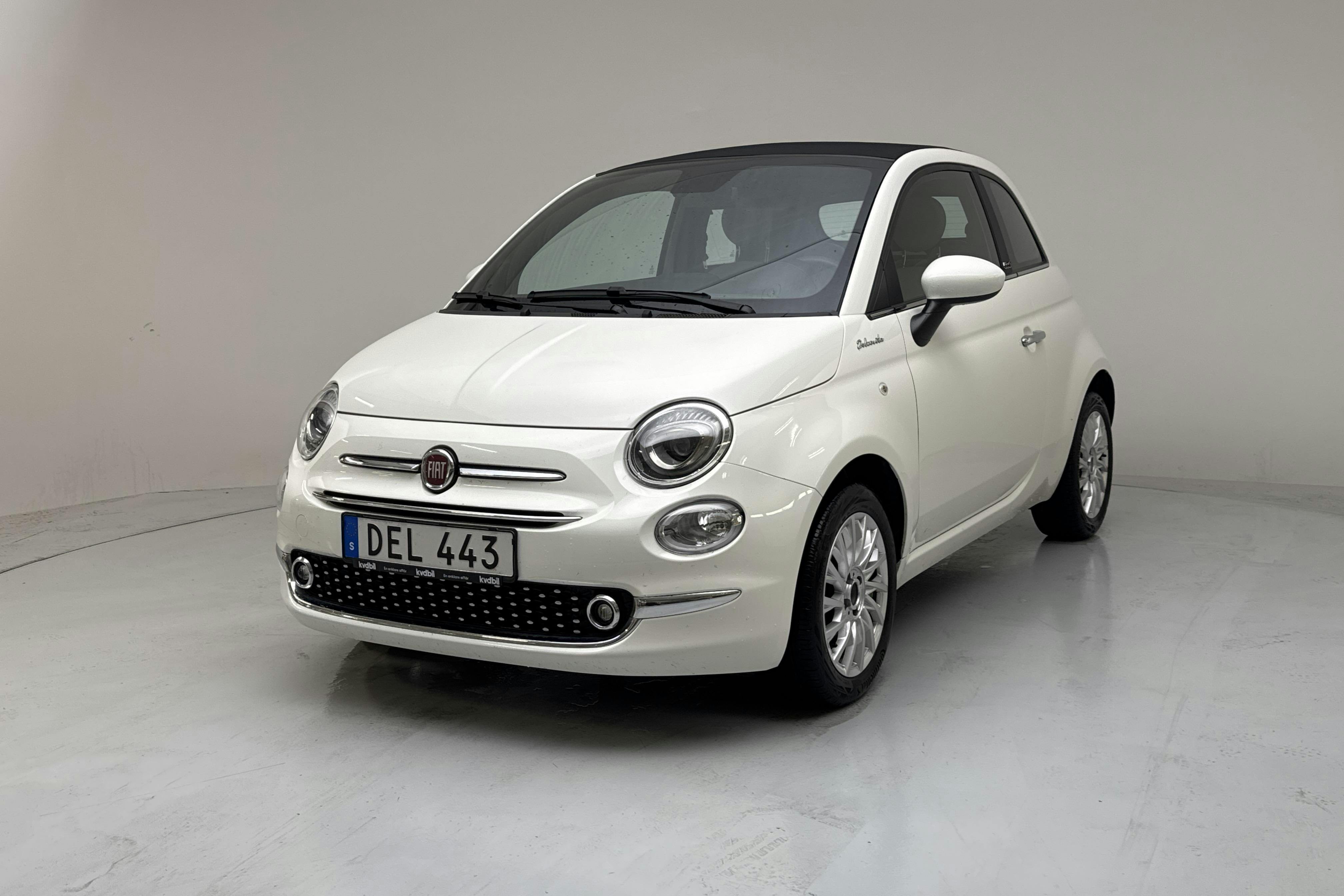 Fiat 500 Hybrid Cab (70hk) - 59 650 km - Manuaalinen - valkoinen - 2022