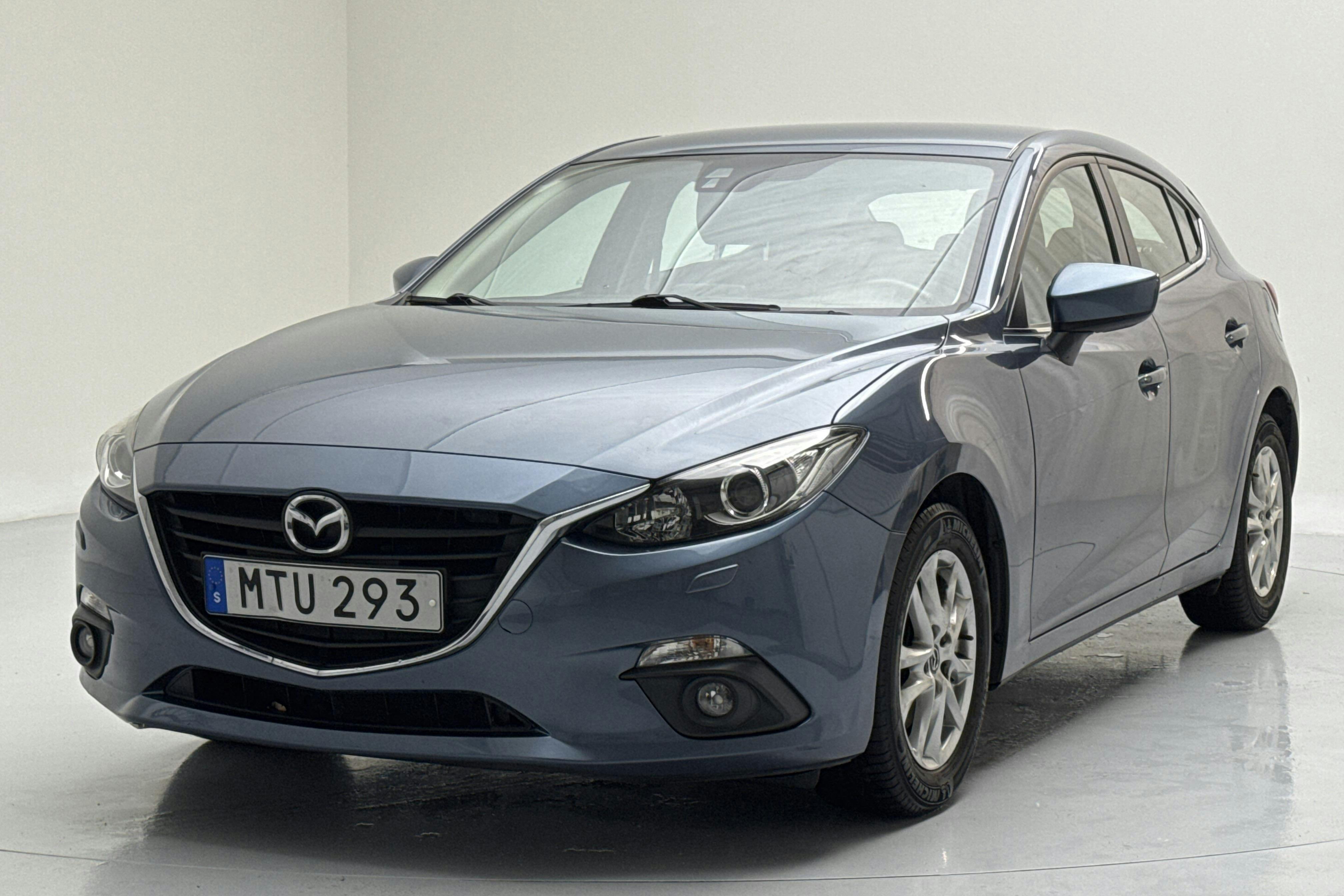 Mazda 3 2.0 5dr (120hk) - 83 810 km - Manuaalinen - sininen - 2016