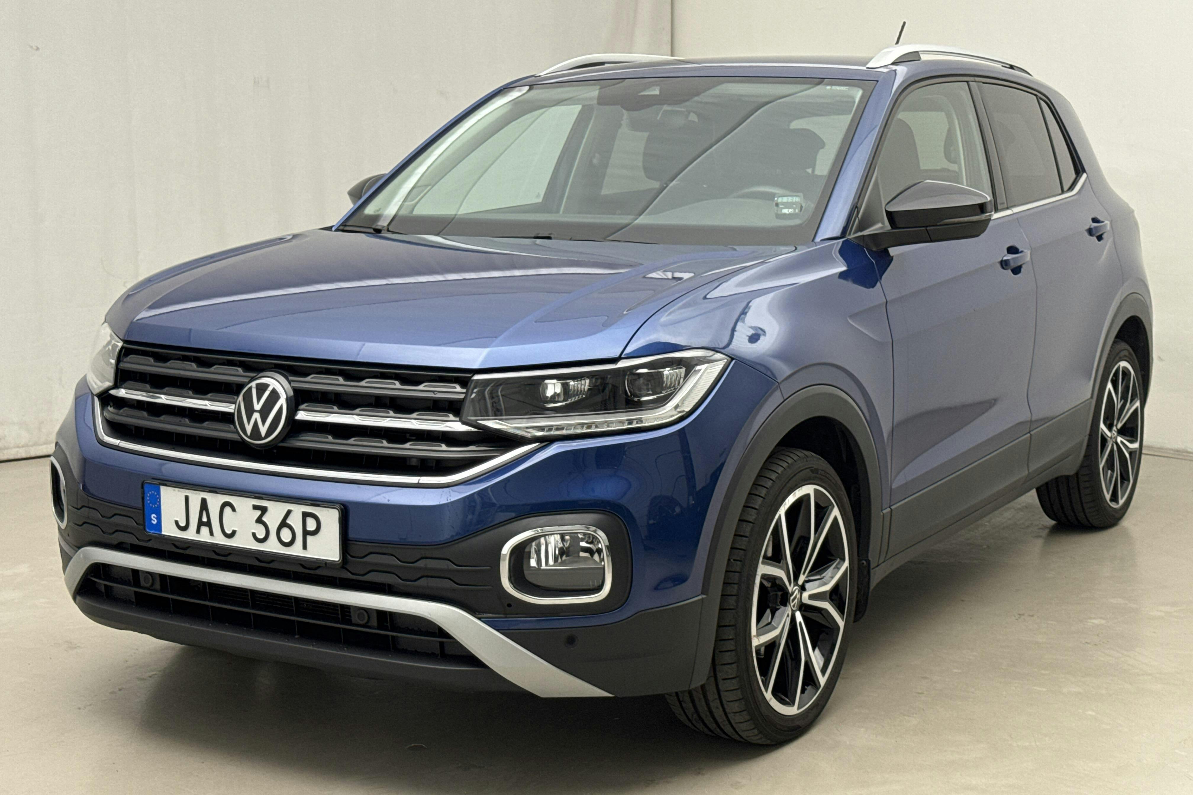 VW T-Cross 1.0 TSI (110hk) - 35 880 km - Automatic - blue - 2023