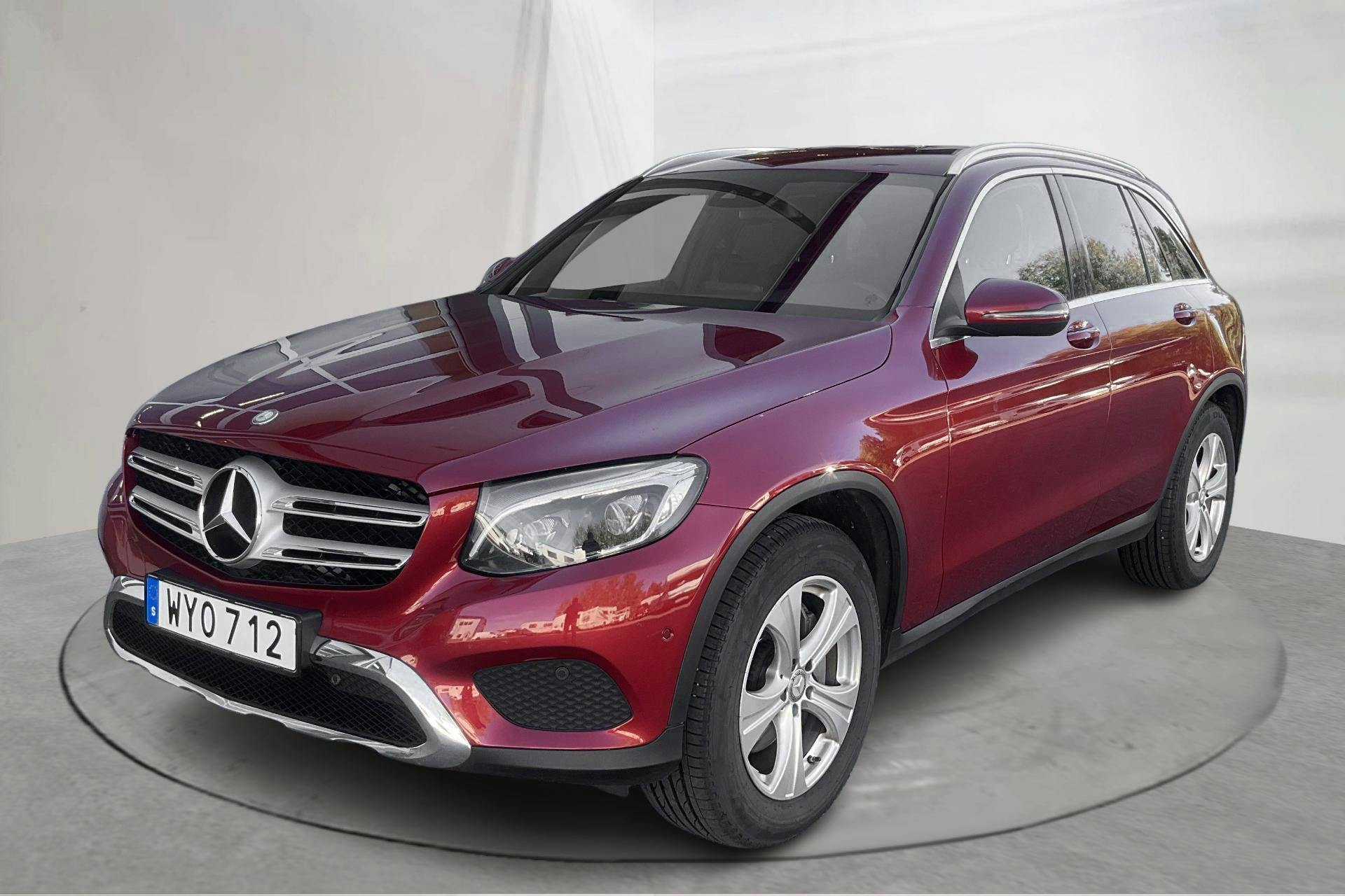 Mercedes GLC 220 d 4MATIC X253 (170hk) - 191 700 km - Automatyczna - czerwony - 2017